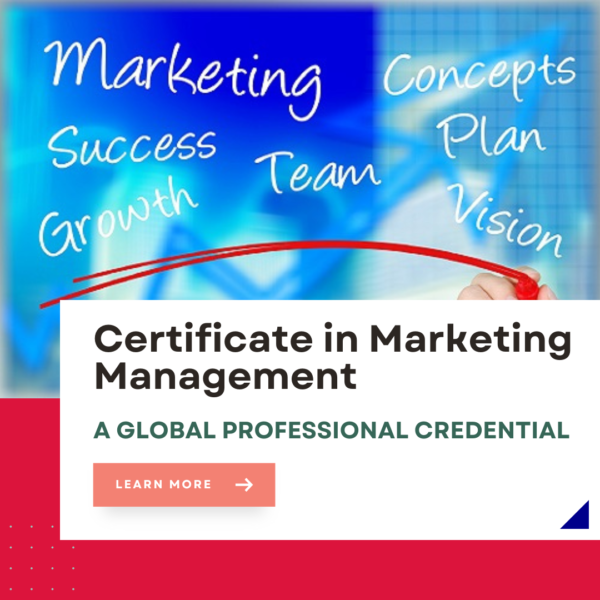 Certificate in Marketing Management