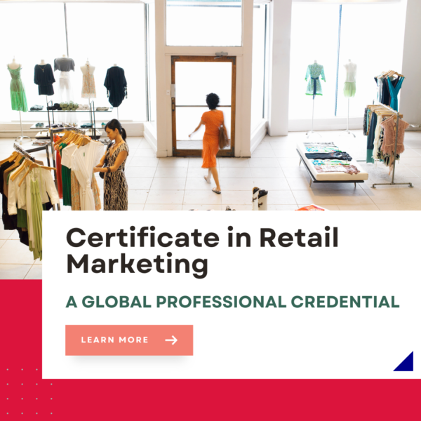 Certificate in retail marketing